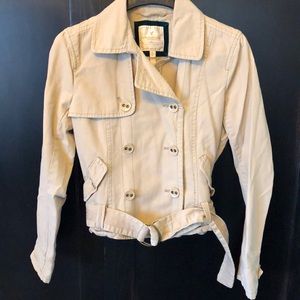 American Eagle tan cropped jacket Size Large